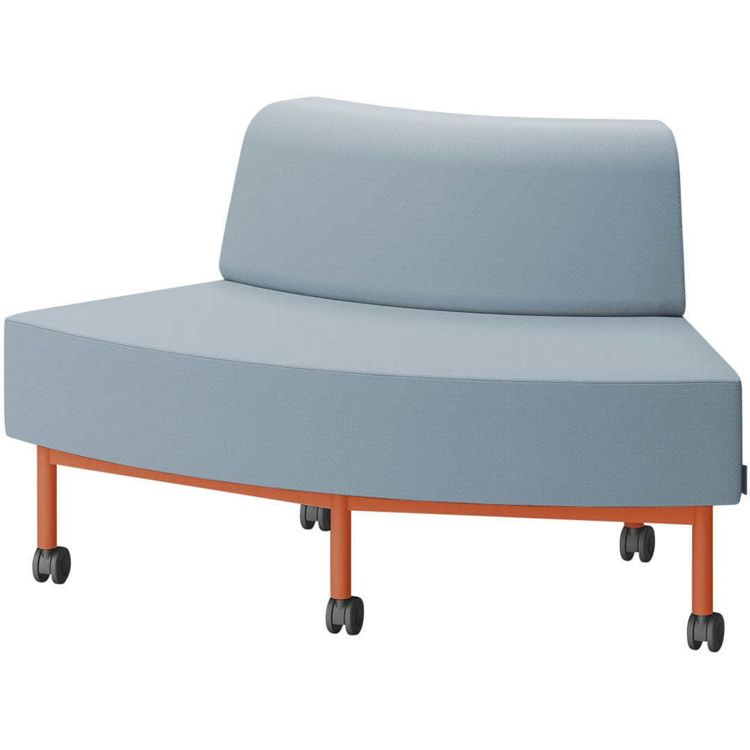 LCL-60GLCC-D4S5 CLソファ アウトサイドRタイプ キャスター付 張地C<配送時組立サービス付> イトーキ 高さ720mm幅1250mm奥行730mm  LCL-60GLCC-D4S5