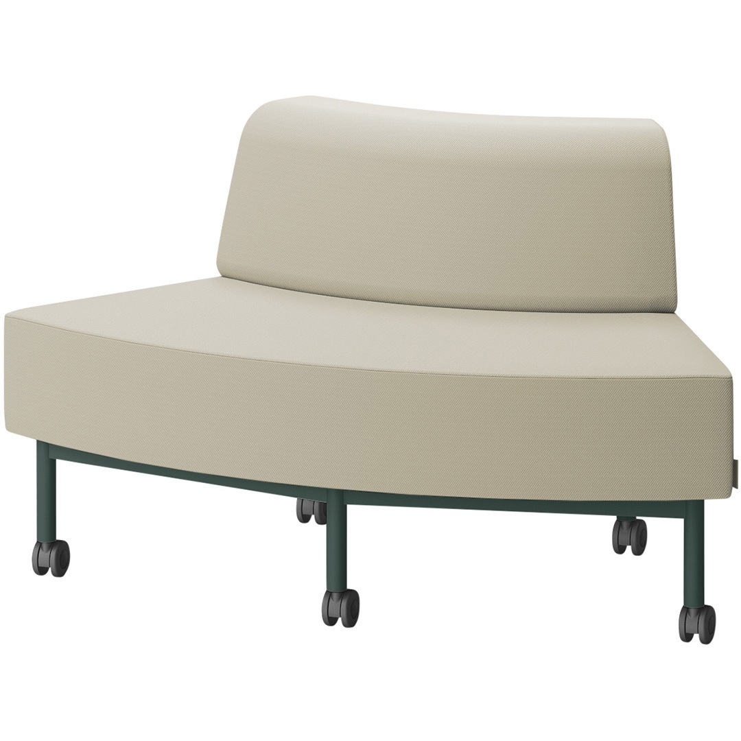 LCL-60GLCC-G2F6 CLソファ アウトサイドRタイプ キャスター付 張地C<配送時組立サービス付> イトーキ 高さ720mm幅1250mm奥行730mm  LCL-60GLCC-G2F6