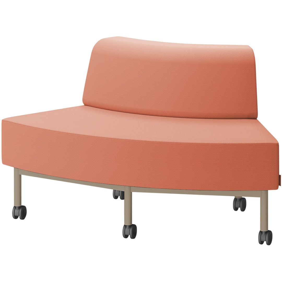 LCL-60GLCC-H9D3 CLソファ アウトサイドRタイプ キャスター付 張地C<配送時組立サービス付> イトーキ 高さ720mm幅1250mm奥行730mm  LCL-60GLCC-H9D3