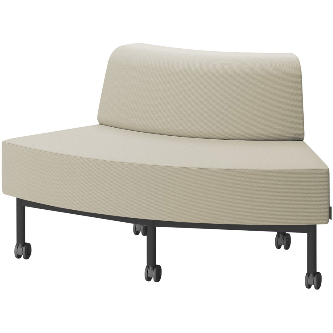 LCL-60GLCC-T1F6 CLソファ アウトサイドRタイプ キャスター付 張地C<配送時組立サービス付> イトーキ 高さ720mm幅1250mm奥行730mm  LCL-60GLCC-T1F6