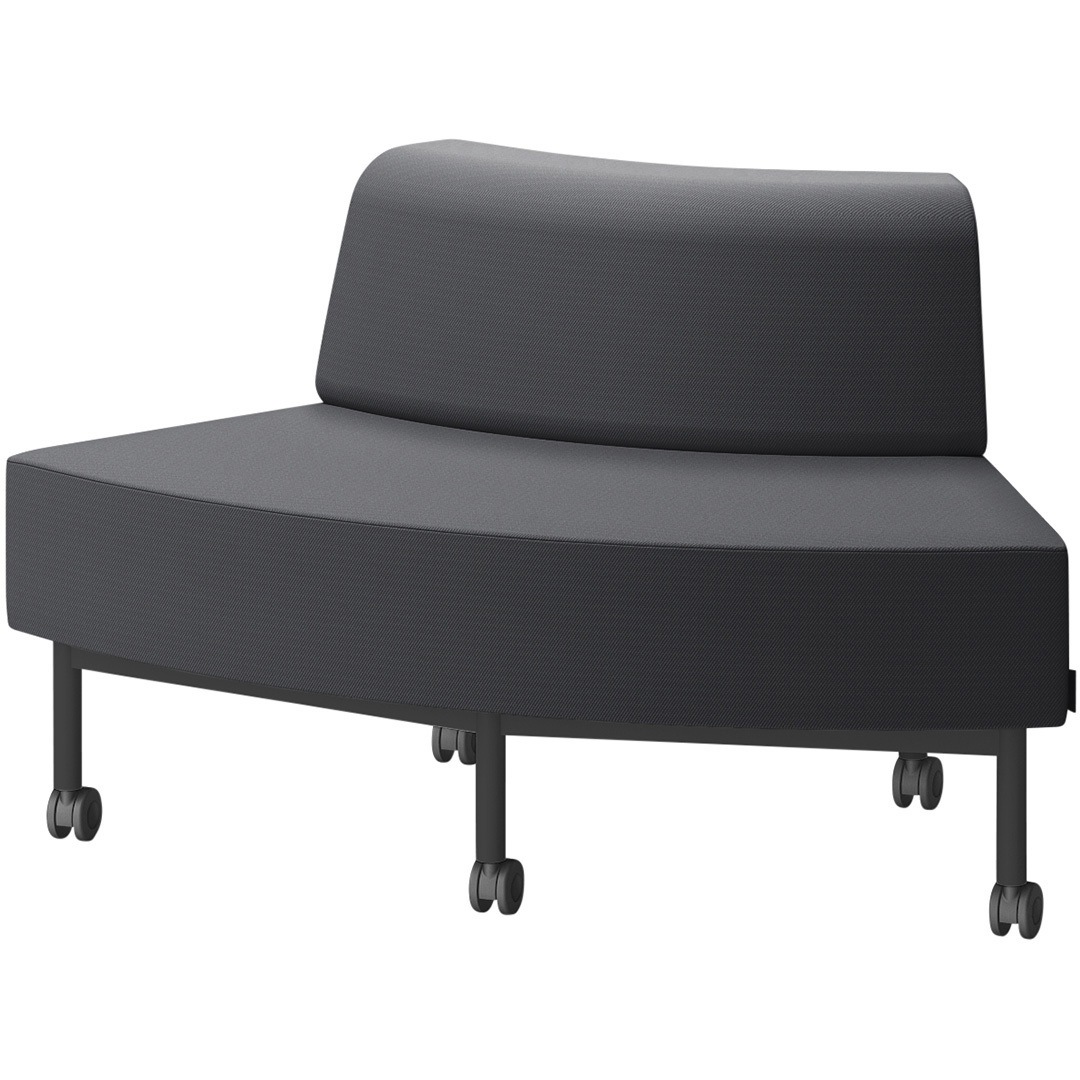 LCL-60GLCC-T1W2 CLソファ アウトサイドRタイプ キャスター付 張地C<配送時組立サービス付> イトーキ 高さ720mm幅1250mm奥行730mm  LCL-60GLCC-T1W2