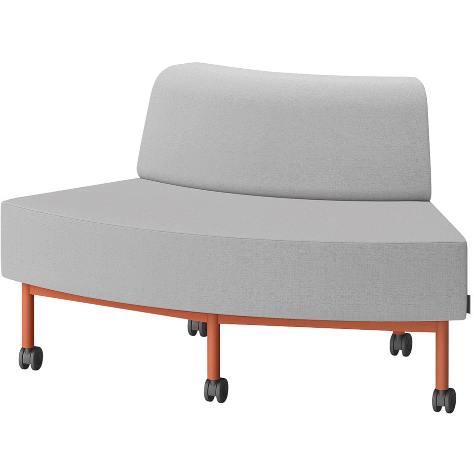 LCL-60GLCY-D4C6 CLソファ アウトサイドRタイプ キャスター付 張地DY<配送時組立サービス付> イトーキ 高さ720mm幅1250mm奥行730mm  LCL-60GLCY-D4C6