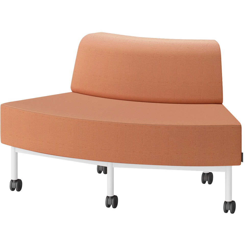 LCL-60GLCY-W9D3 CLソファ アウトサイドRタイプ キャスター付 張地DY<配送時組立サービス付> イトーキ 高さ720mm幅1250mm奥行730mm  LCL-60GLCY-W9D3