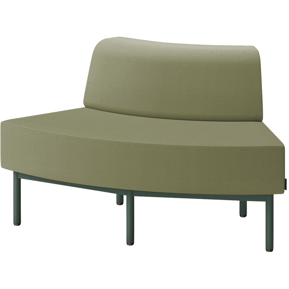 LCL-60GLAY-G2L6 CLソファ アウトサイドRタイプ 張地DY<配送時組立サービス付> イトーキ 高さ720mm幅1250mm奥行730mm  LCL-60GLAY-G2L6