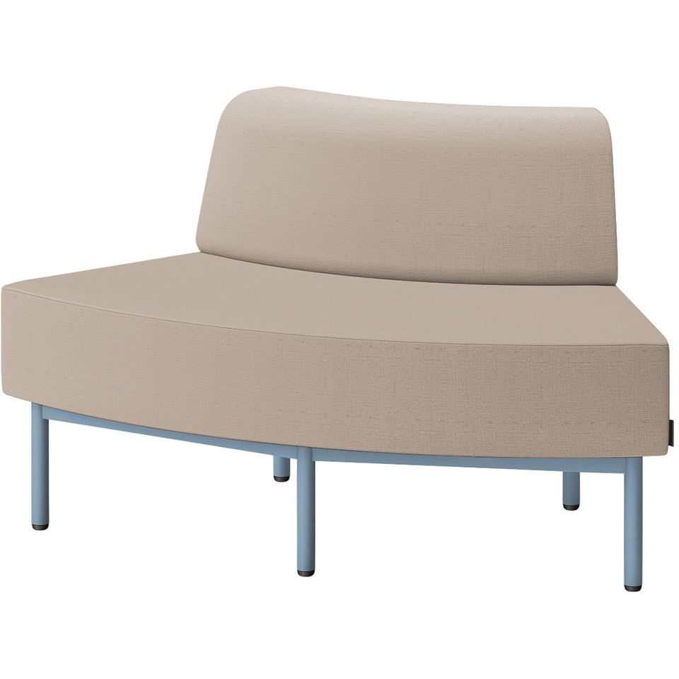 LCL-60GLAY-S5Y3 CLソファ アウトサイドRタイプ 張地DY<配送時組立サービス付> イトーキ 高さ720mm幅1250mm奥行730mm  LCL-60GLAY-S5Y3