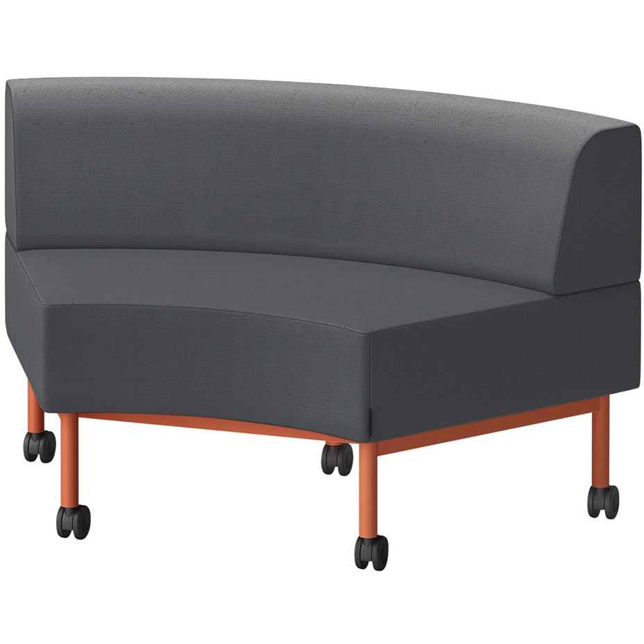 LCL-60NLCY-D4W2 CLソファ インサイドRタイプ キャスター付 張地DY<配送時組立サービス付> イトーキ 高さ720mm幅1250mm奥行730mm  LCL-60NLCY-D4W2