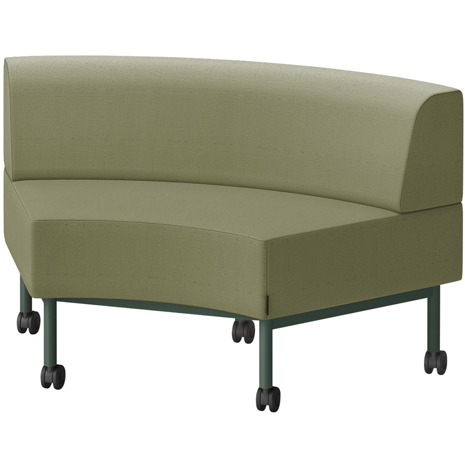 LCL-60NLCY-G2L6 CLソファ インサイドRタイプ キャスター付 張地DY<配送時組立サービス付> イトーキ 高さ720mm幅1250mm奥行730mm  LCL-60NLCY-G2L6 124,900円