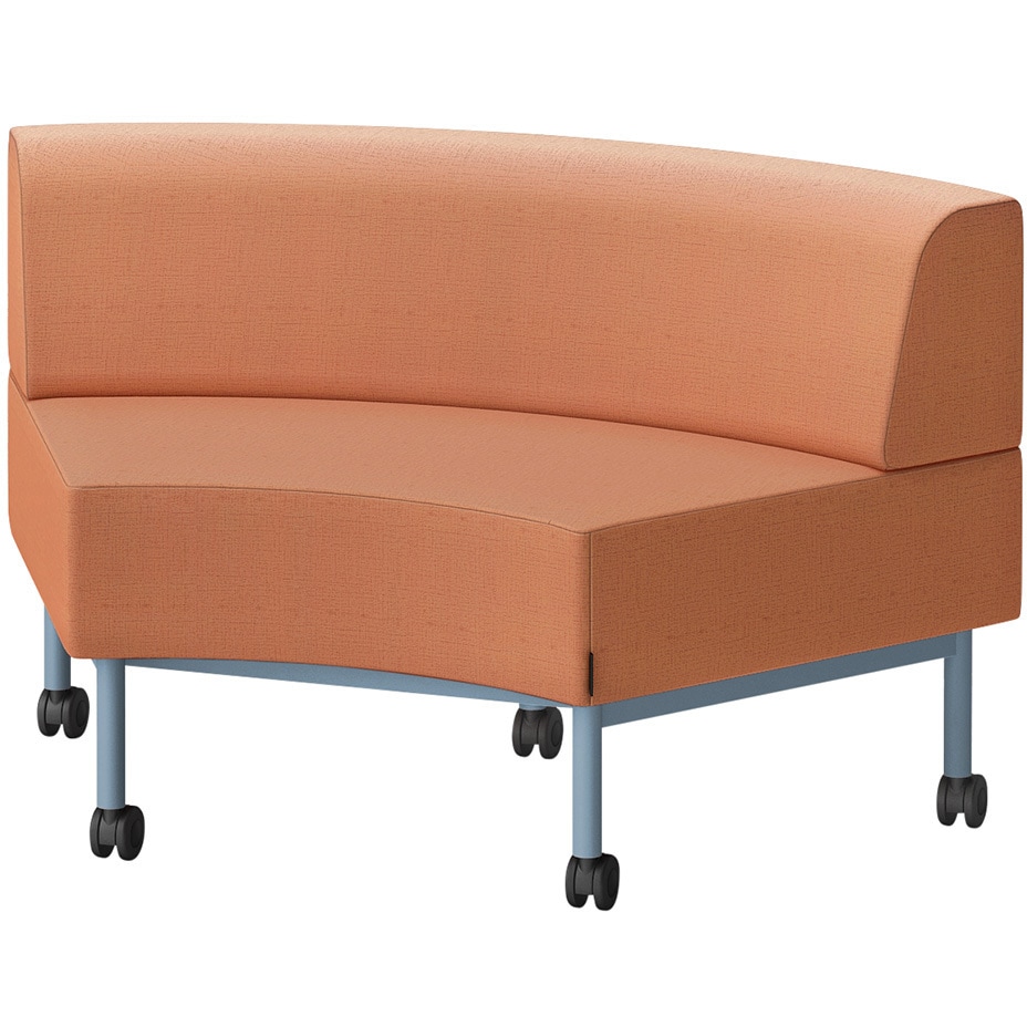 LCL-60NLCY-S5D3 CLソファ インサイドRタイプ キャスター付 張地DY<配送時組立サービス付> イトーキ 高さ720mm幅1250mm奥行730mm  LCL-60NLCY-S5D3