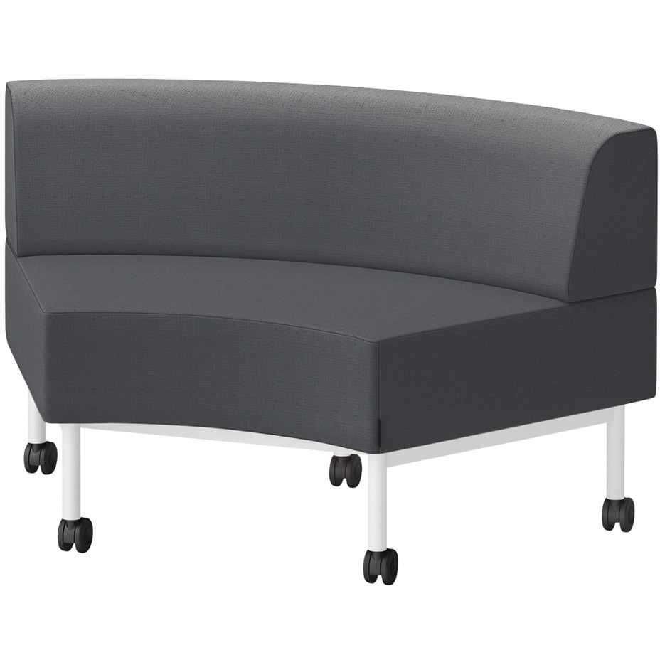 LCL-60NLCY-W9W2 CLソファ インサイドRタイプ キャスター付 張地DY<配送時組立サービス付> イトーキ 高さ720mm幅1250mm奥行730mm  LCL-60NLCY-W9W2 124,900円