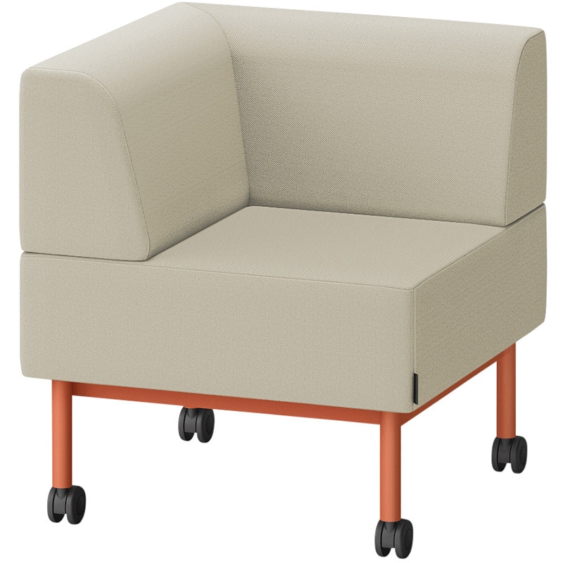 LCL-07CLCC-D4F6 CLソファ コーナータイプ キャスター付 張地C<配送時組立サービス付> イトーキ 高さ720mm幅650mm奥行650mm  LCL-07CLCC-D4F6 98,890円