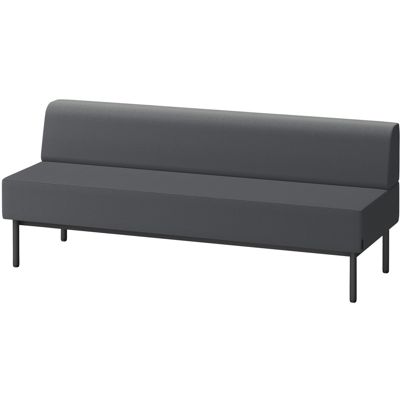 LCL-18SLAY-T1W2 CLソファ 背あり ストレートタイプ W1800 張地DY<配送時組立サービス付> イトーキ 高さ720mm奥行650mm  LCL-18SLAY-T1W2