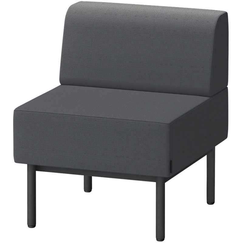 LCL-06SLAY-T1W2 CLソファ 背あり ストレートタイプ W600 張地DY<配送時組立サービス付> イトーキ 高さ720mm奥行650mm  LCL-06SLAY-T1W2