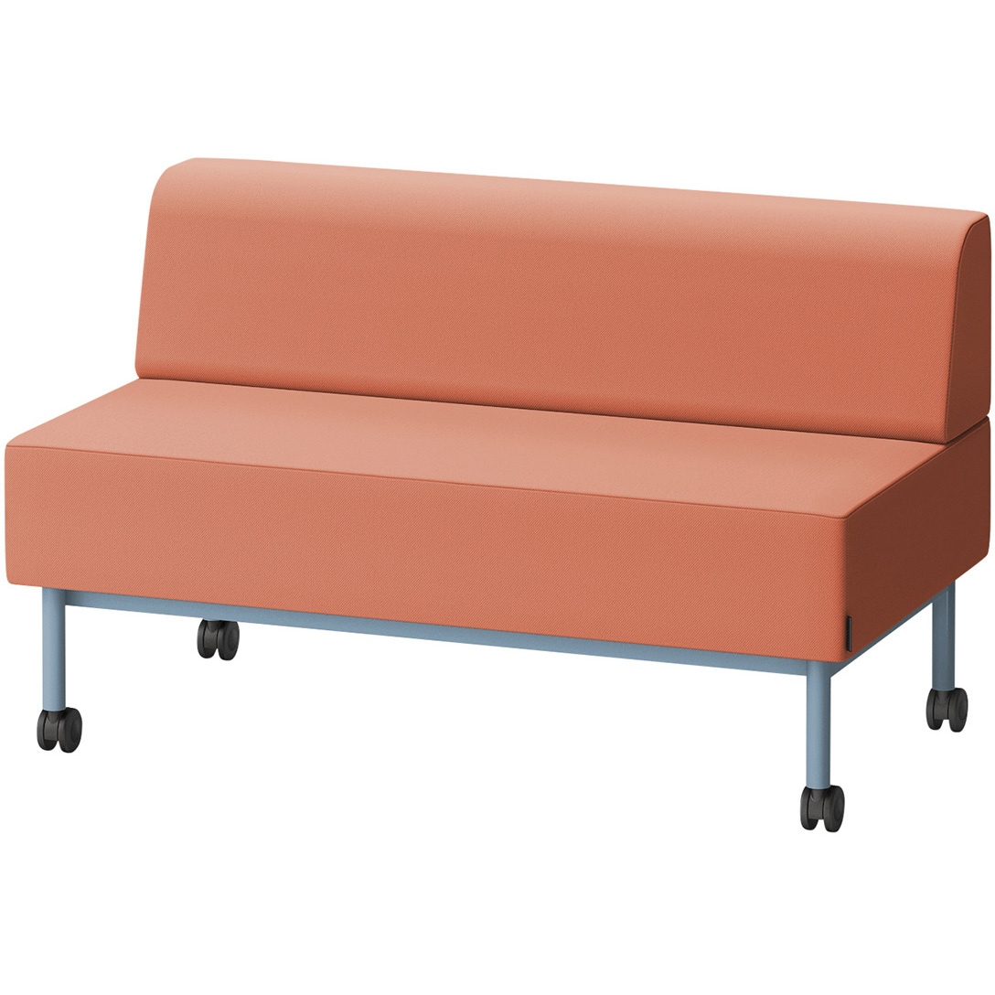 LCL-12SLCC-S5D3 CLソファ 背あり ストレートタイプ キャスター付 W1200 張地C<配送時組立サービス付> イトーキ 高さ720mm奥行650mm  LCL-12SLCC-S5D3