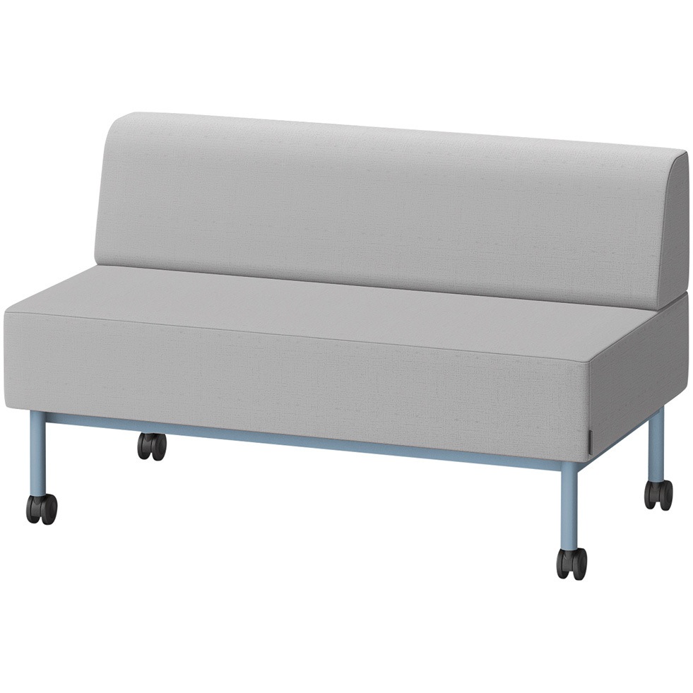 LCL-12SLCY-S5C6 CLソファ 背あり ストレートタイプ キャスター付 W1200 張地DY<配送時組立サービス付> イトーキ 高さ720mm奥行650mm  LCL-12SLCY-S5C6