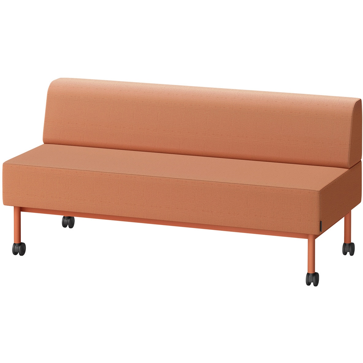 LCL-15SLCY-D4D3 CLソファ 背あり ストレートタイプ キャスター付 W1500 張地DY<配送時組立サービス付> イトーキ 高さ720mm奥行650mm  LCL-15SLCY-D4D3