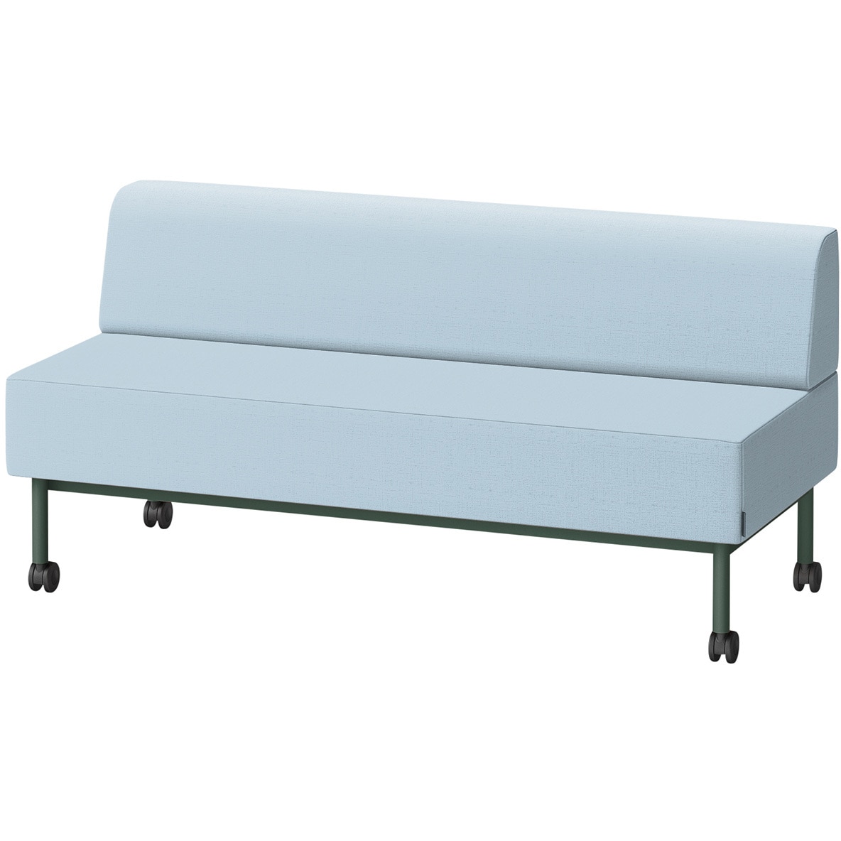 LCL-15SLCY-G2A8 CLソファ 背あり ストレートタイプ キャスター付 W1500 張地DY<配送時組立サービス付> イトーキ 高さ720mm奥行650mm  LCL-15SLCY-G2A8