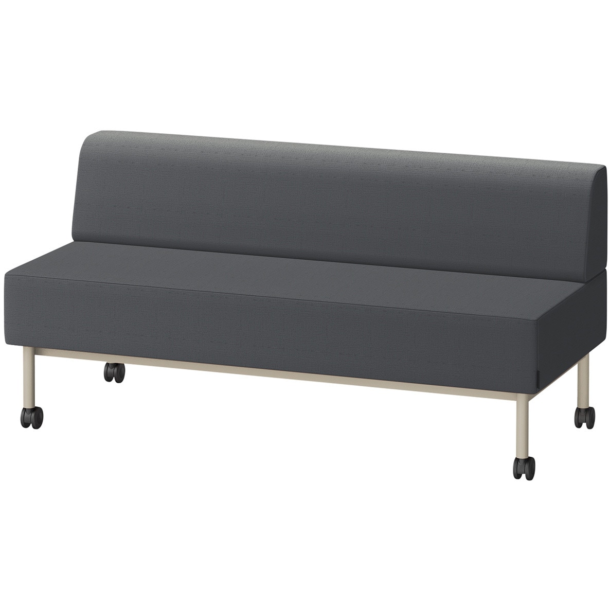 LCL-15SLCY-H9W2 CLソファ 背あり ストレートタイプ キャスター付 W1500 張地DY<配送時組立サービス付> イトーキ 高さ720mm奥行650mm  LCL-15SLCY-H9W2