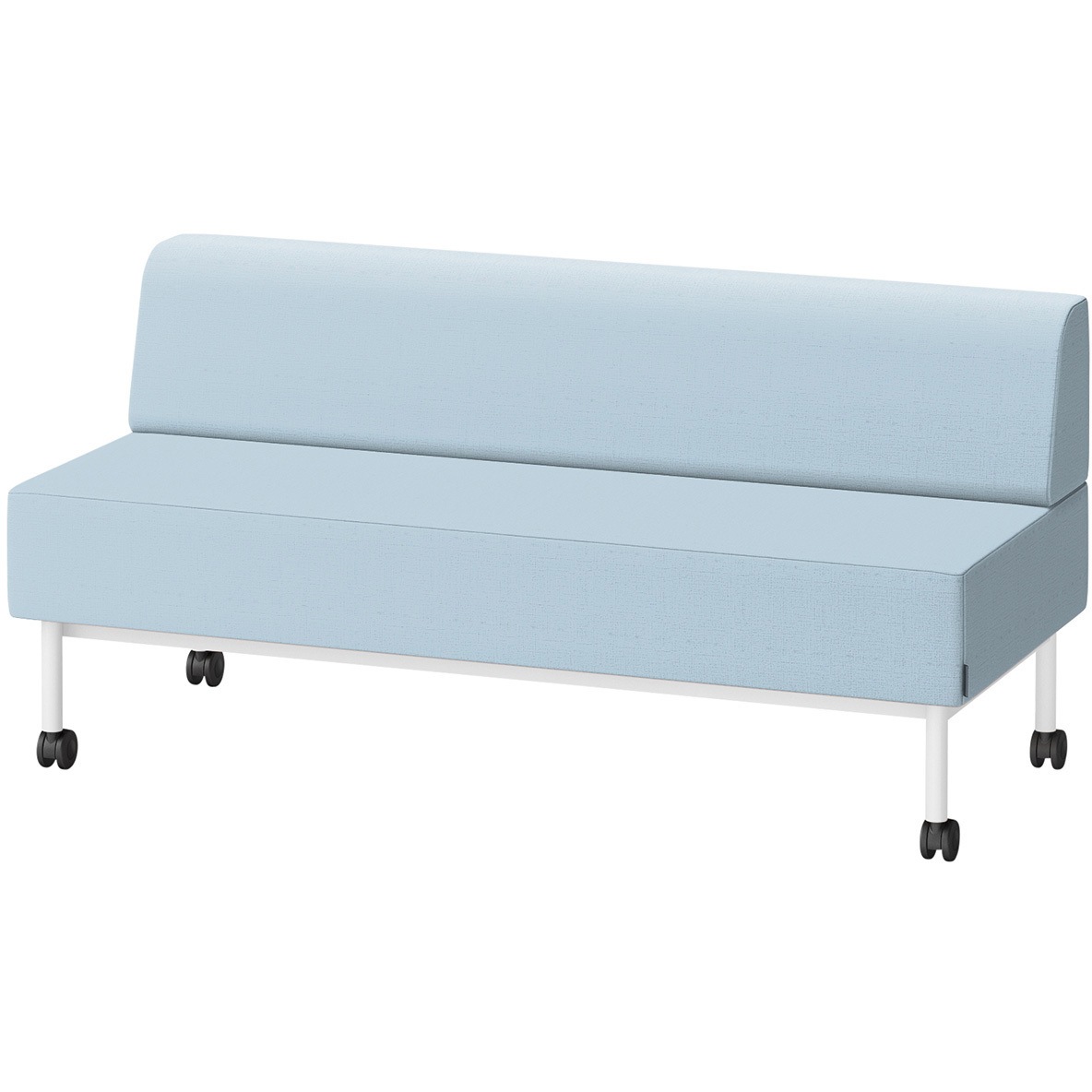 LCL-15SLCY-W9A8 CLソファ 背あり ストレートタイプ キャスター付 W1500 張地DY<配送時組立サービス付> イトーキ 高さ720mm奥行650mm  LCL-15SLCY-W9A8