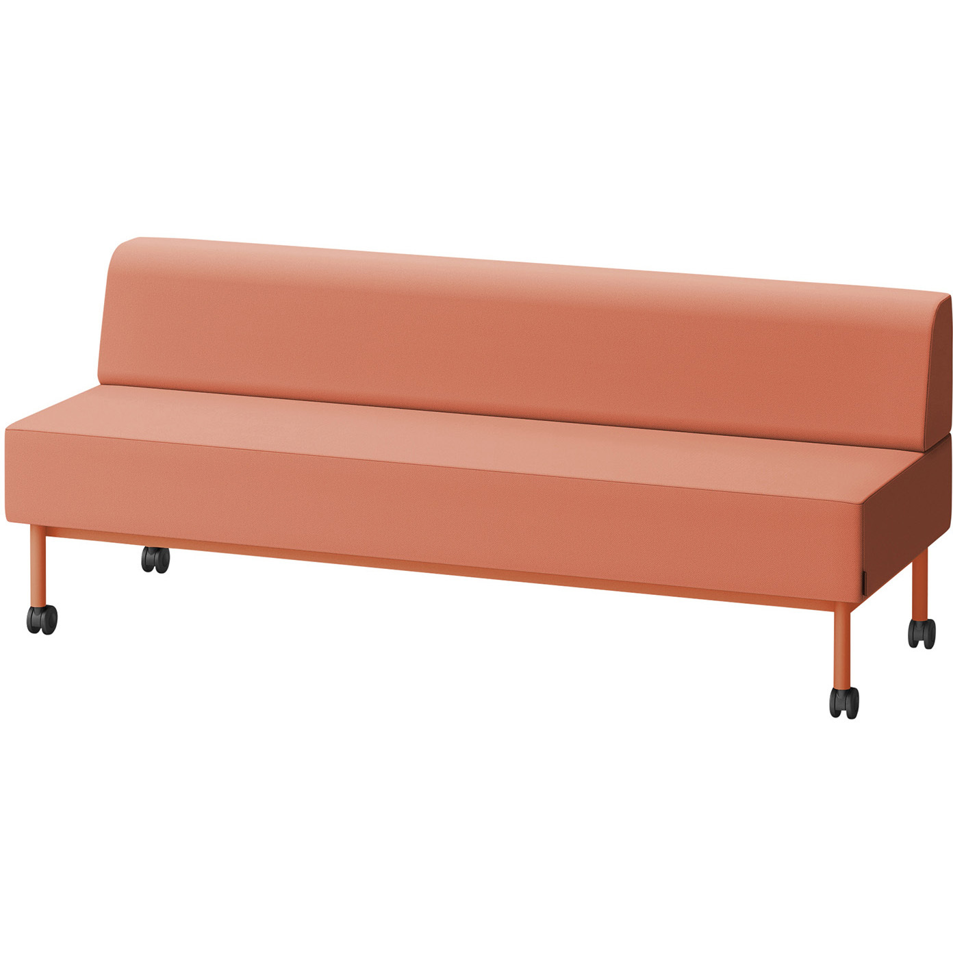 LCL-18SLCC-D4D3 CLソファ 背あり ストレートタイプ キャスター付 W1800 張地C<配送時組立サービス付> イトーキ 高さ720mm奥行650mm  LCL-18SLCC-D4D3