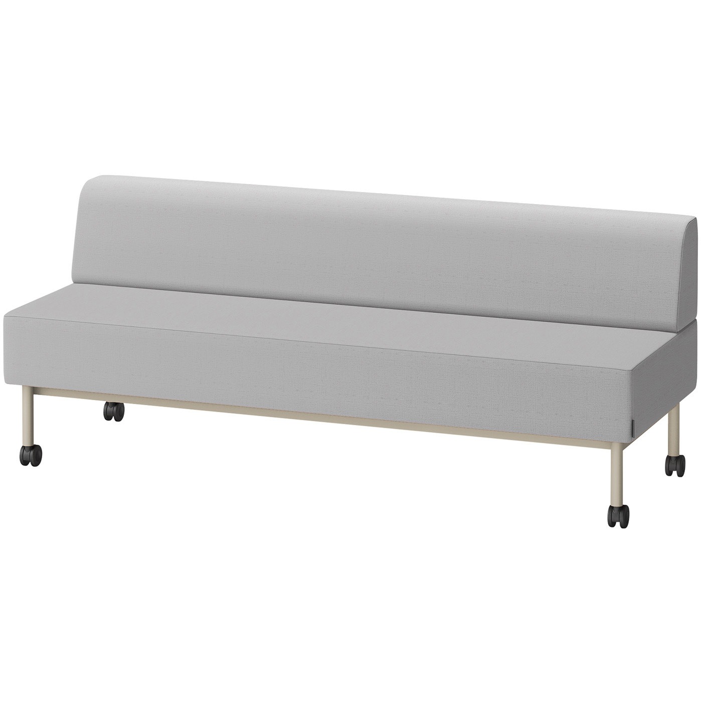 LCL-18SLCY-H9C6 CLソファ 背あり ストレートタイプ キャスター付 W1800 張地DY<配送時組立サービス付> イトーキ 高さ720mm奥行650mm  LCL-18SLCY-H9C6