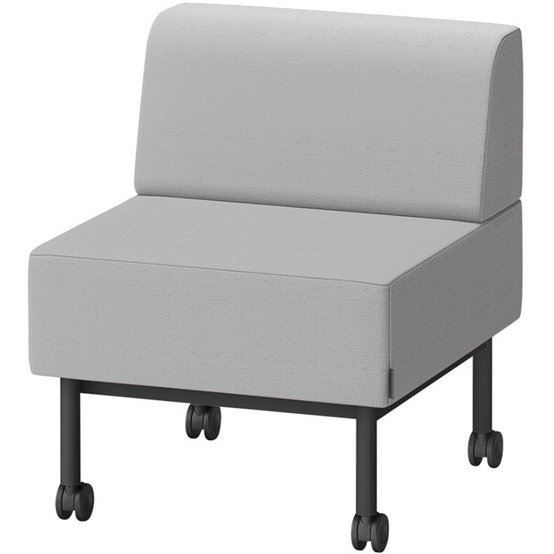 LCL-06SLCY-T1C6 CLソファ 背あり ストレートタイプ キャスター付 W600 張地DY<配送時組立サービス付> イトーキ 高さ720mm奥行650mm  LCL-06SLCY-T1C6