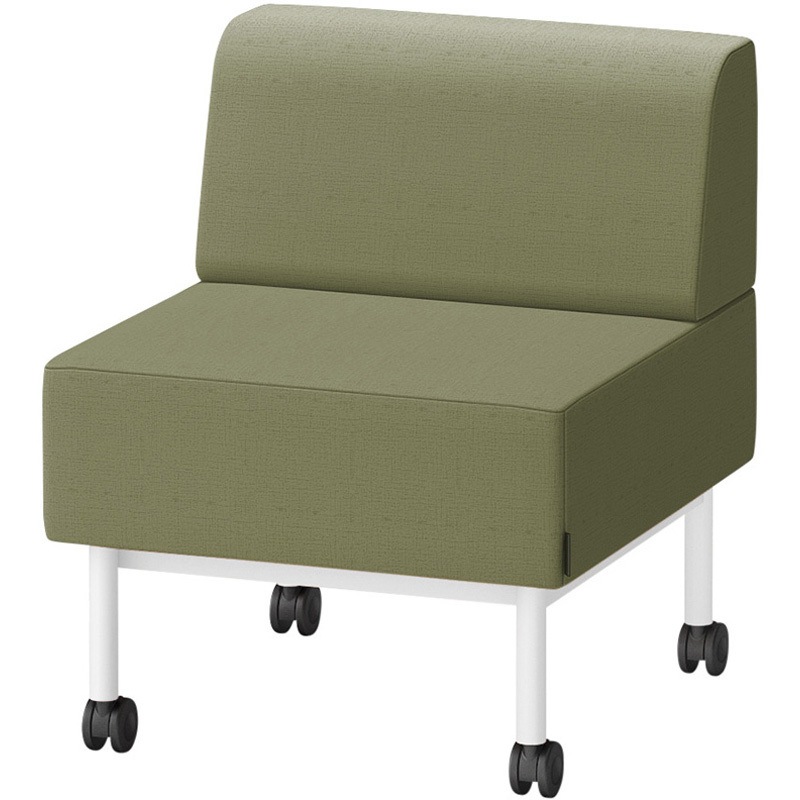 LCL-06SLCY-W9L6 CLソファ 背あり ストレートタイプ キャスター付 W600 張地DY<配送時組立サービス付> イトーキ 高さ720mm奥行650mm  LCL-06SLCY-W9L6