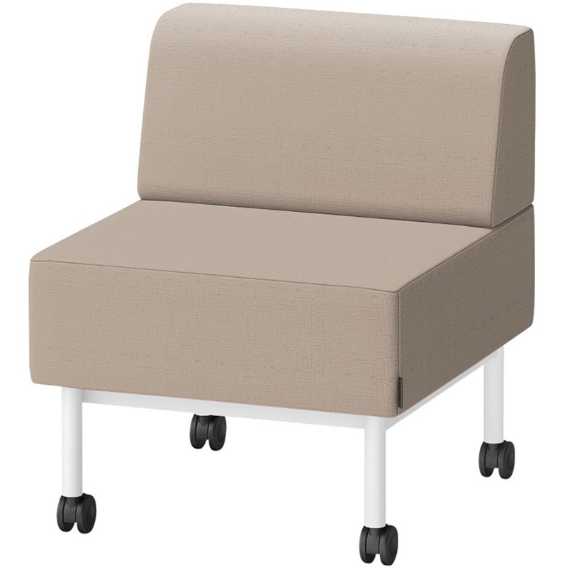 LCL-06SLCY-W9Y3 CLソファ 背あり ストレートタイプ キャスター付 W600 張地DY<配送時組立サービス付> イトーキ 高さ720mm奥行650mm  LCL-06SLCY-W9Y3