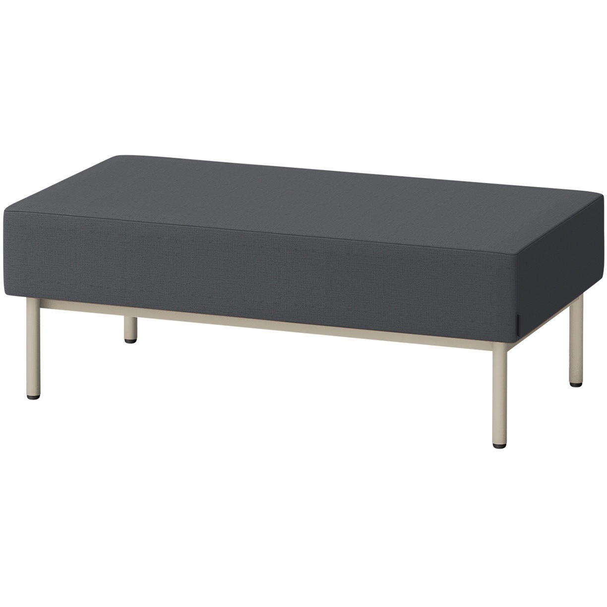 LCL-12SNAY-H9W2 CLソファ 背なし ストレートタイプ W1200 張地DY<配送時組立サービス付> イトーキ 高さ440mm奥行650mm  LCL-12SNAY-H9W2