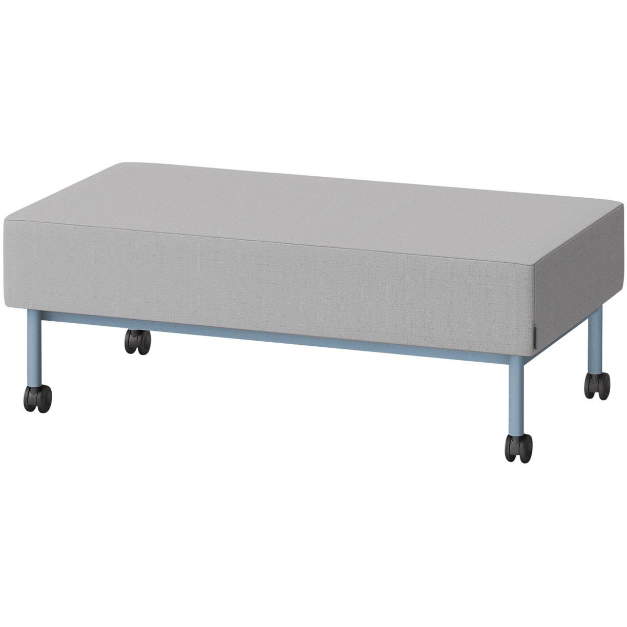 LCL-12SNCY-S5C6 CLソファ 背なし ストレートタイプ キャスター付 W1200 張地DY<配送時組立サービス付> イトーキ 高さ440mm奥行650mm  LCL-12SNCY-S5C6