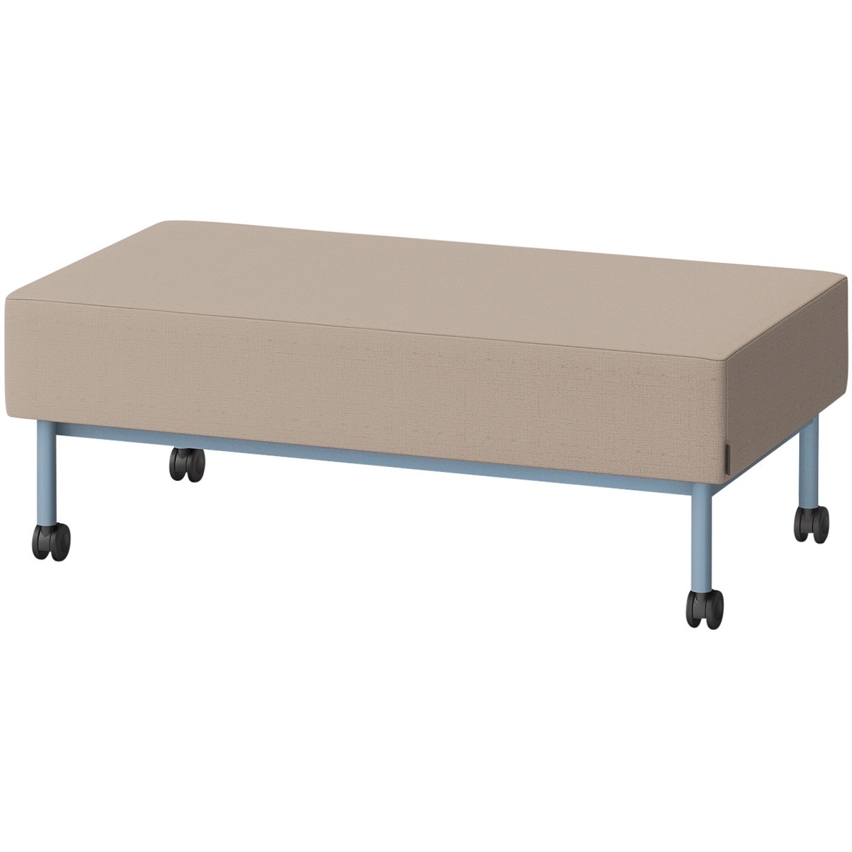 LCL-12SNCY-S5Y3 CLソファ 背なし ストレートタイプ キャスター付 W1200 張地DY<配送時組立サービス付> イトーキ 高さ440mm奥行650mm  LCL-12SNCY-S5Y3