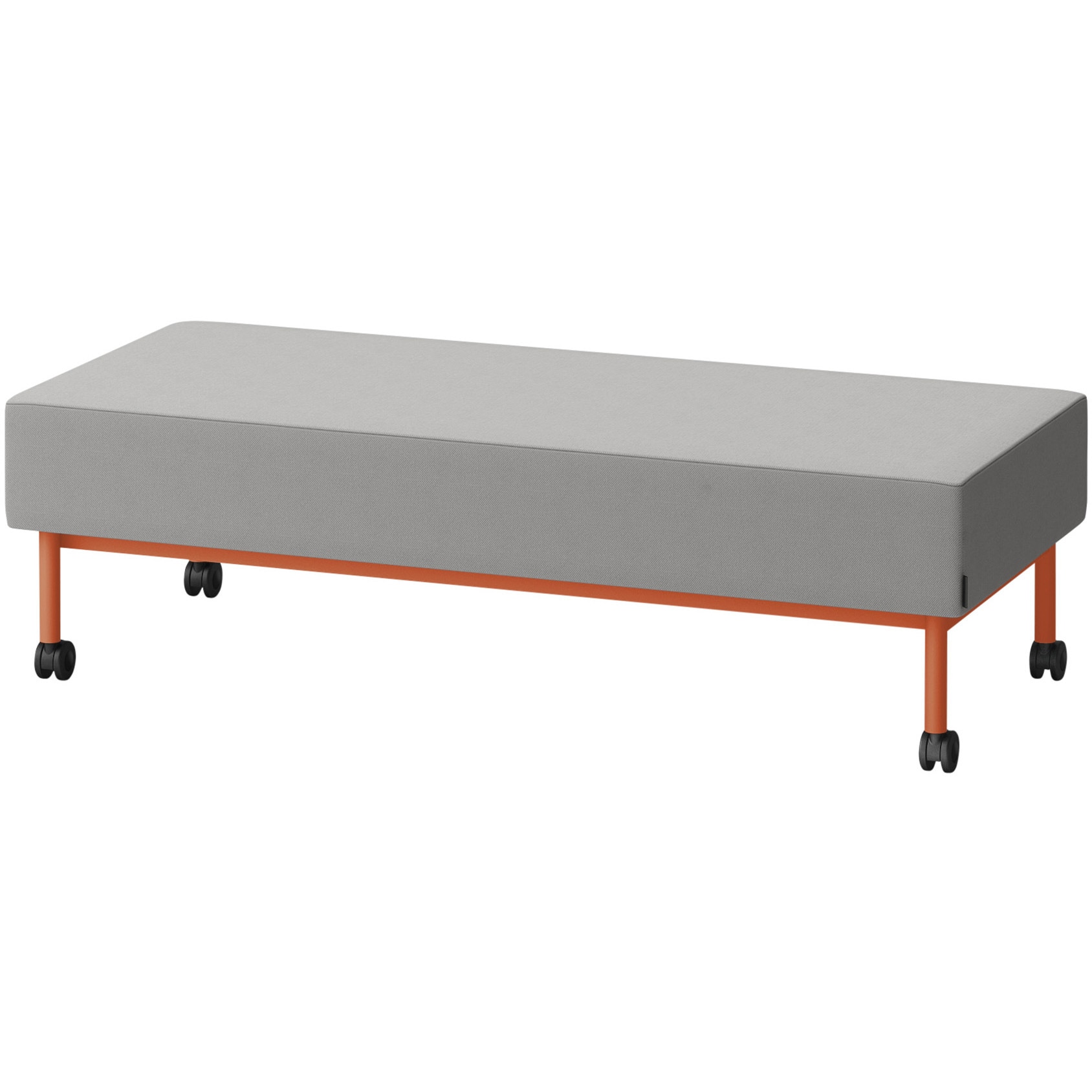 LCL-15SNCC-D4C4 CLソファ 背なし ストレートタイプ キャスター付 W1500 張地C<配送時組立サービス付> イトーキ 高さ440mm奥行650mm  LCL-15SNCC-D4C4