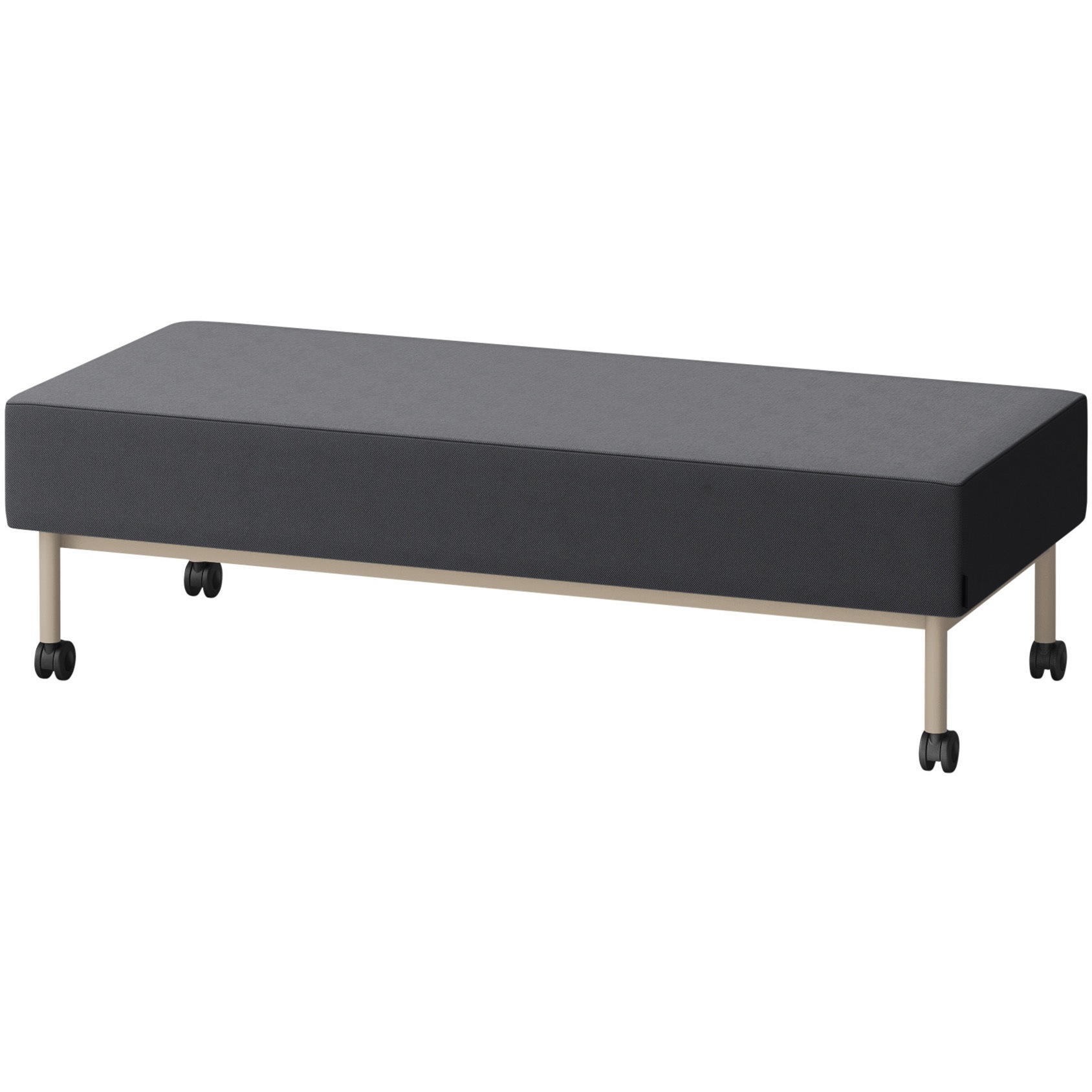 LCL-15SNCC-H9W2 CLソファ 背なし ストレートタイプ キャスター付 W1500 張地C<配送時組立サービス付> イトーキ 高さ440mm奥行650mm  LCL-15SNCC-H9W2