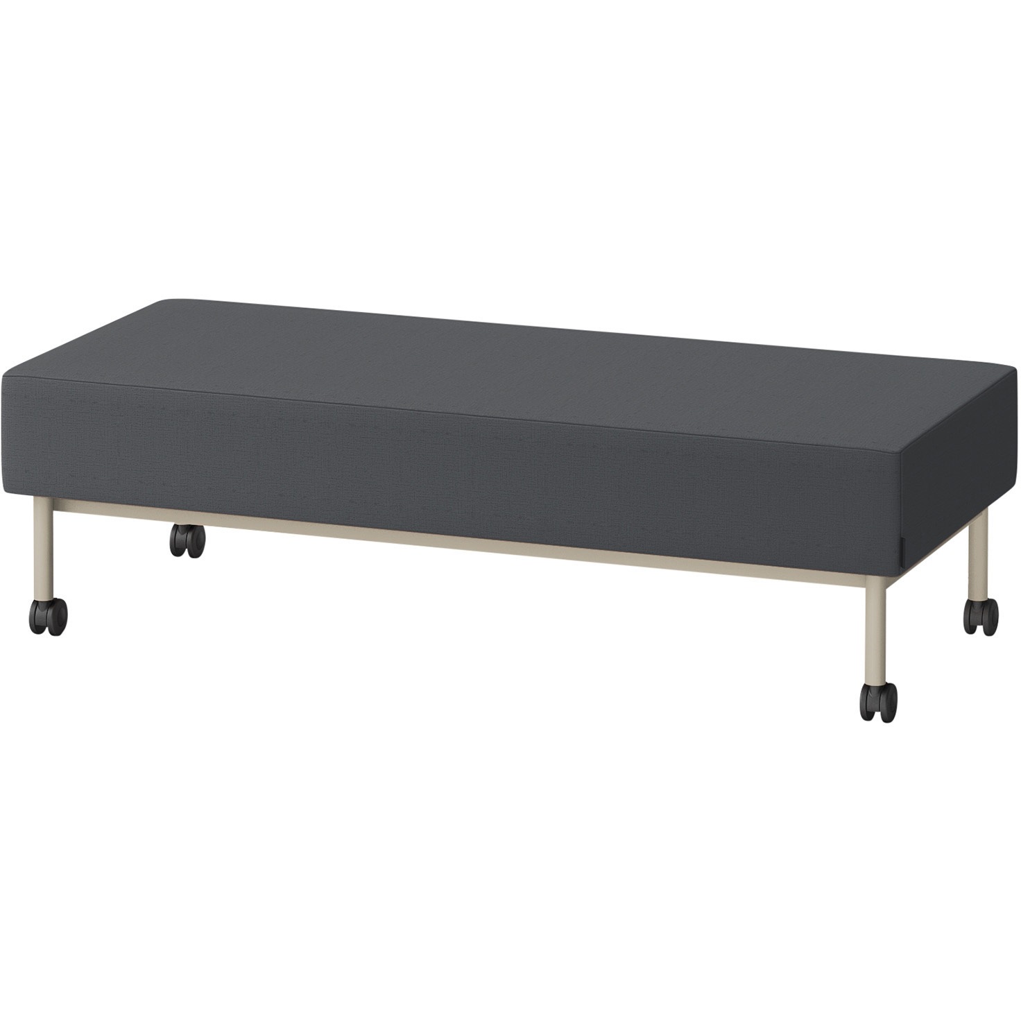 LCL-15SNCY-H9W2 CLソファ 背なし ストレートタイプ キャスター付 W1500 張地DY<配送時組立サービス付> イトーキ 高さ440mm奥行650mm  LCL-15SNCY-H9W2