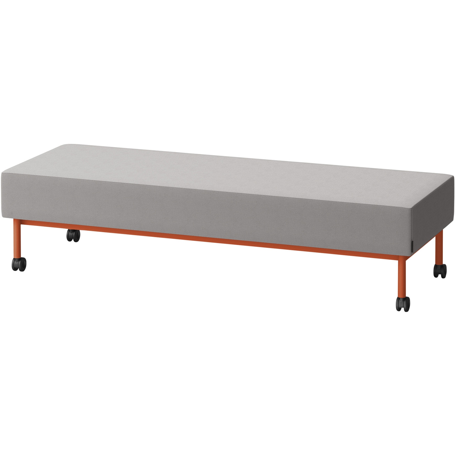 LCL-18SNCC-D4C4 CLソファ 背なし ストレートタイプ キャスター付 W1800 張地C<配送時組立サービス付> イトーキ 高さ440mm奥行650mm  LCL-18SNCC-D4C4