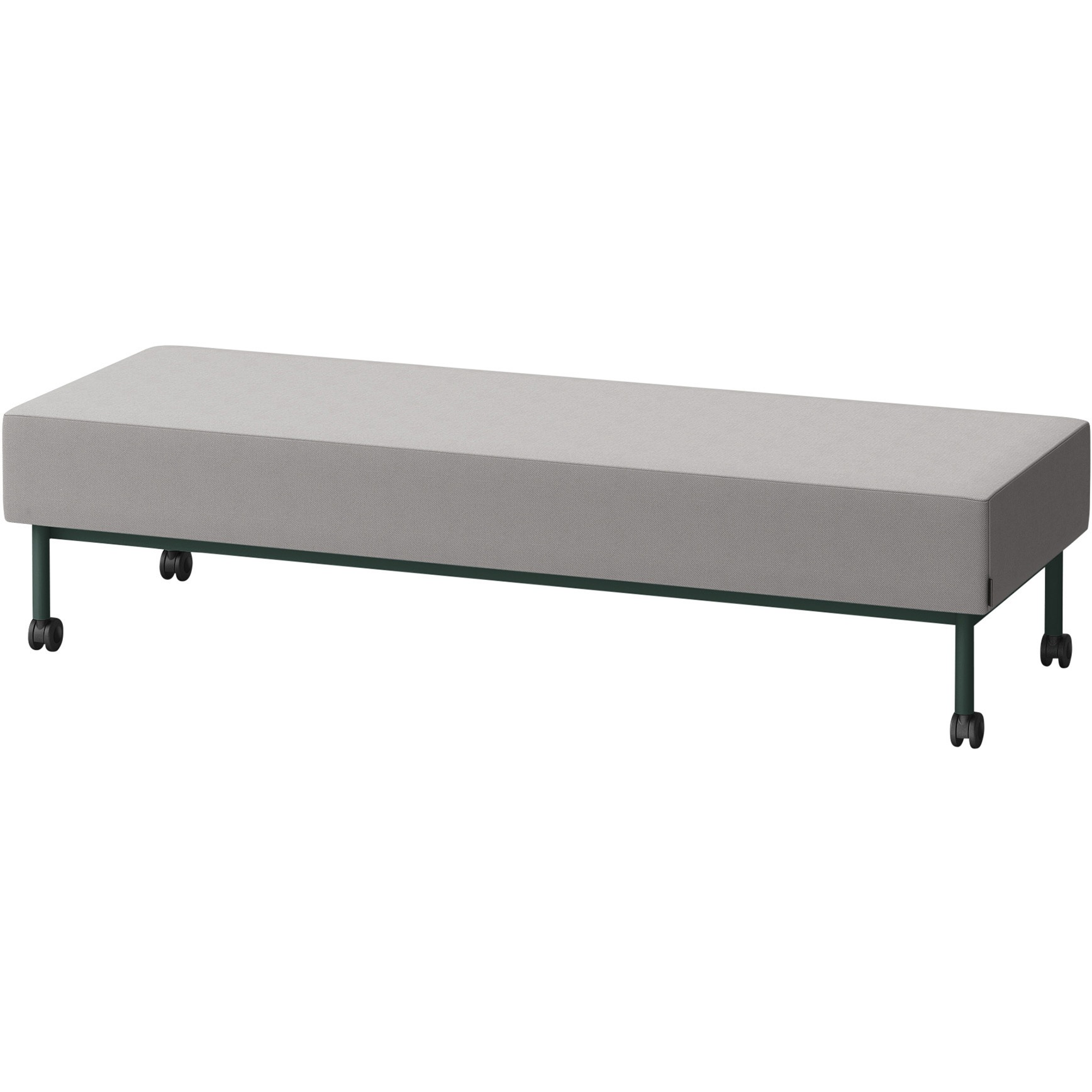 LCL-18SNCC-G2C4 CLソファ 背なし ストレートタイプ キャスター付 W1800 張地C<配送時組立サービス付> イトーキ 高さ440mm奥行650mm  LCL-18SNCC-G2C4