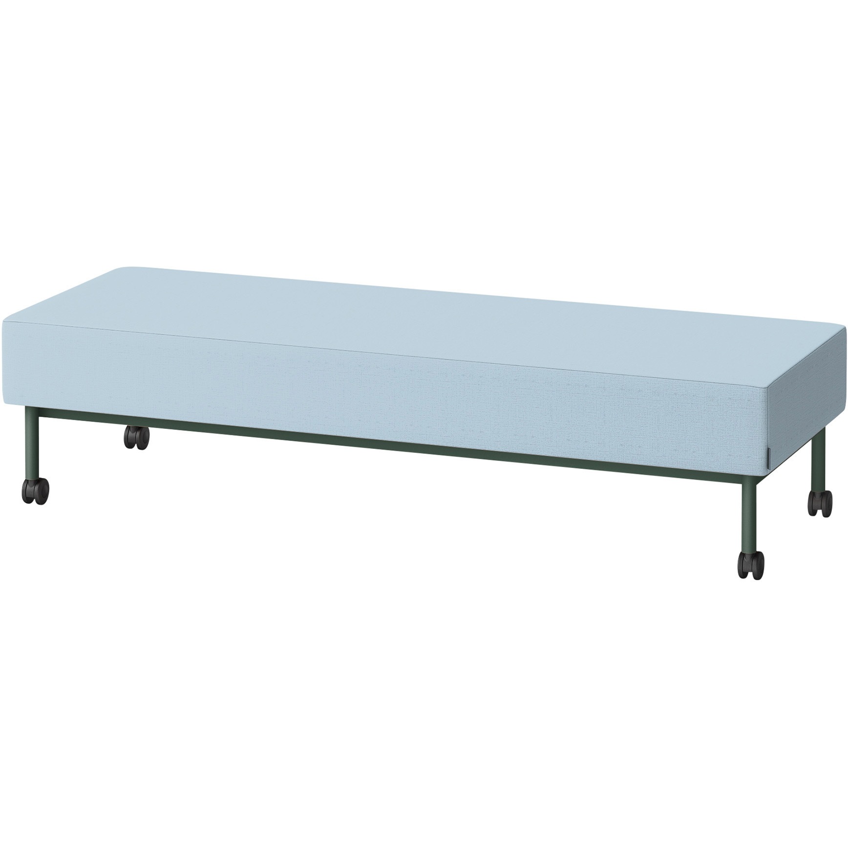 LCL-18SNCY-G2A8 CLソファ 背なし ストレートタイプ キャスター付 W1800 張地DY<配送時組立サービス付> イトーキ 高さ440mm奥行650mm  LCL-18SNCY-G2A8