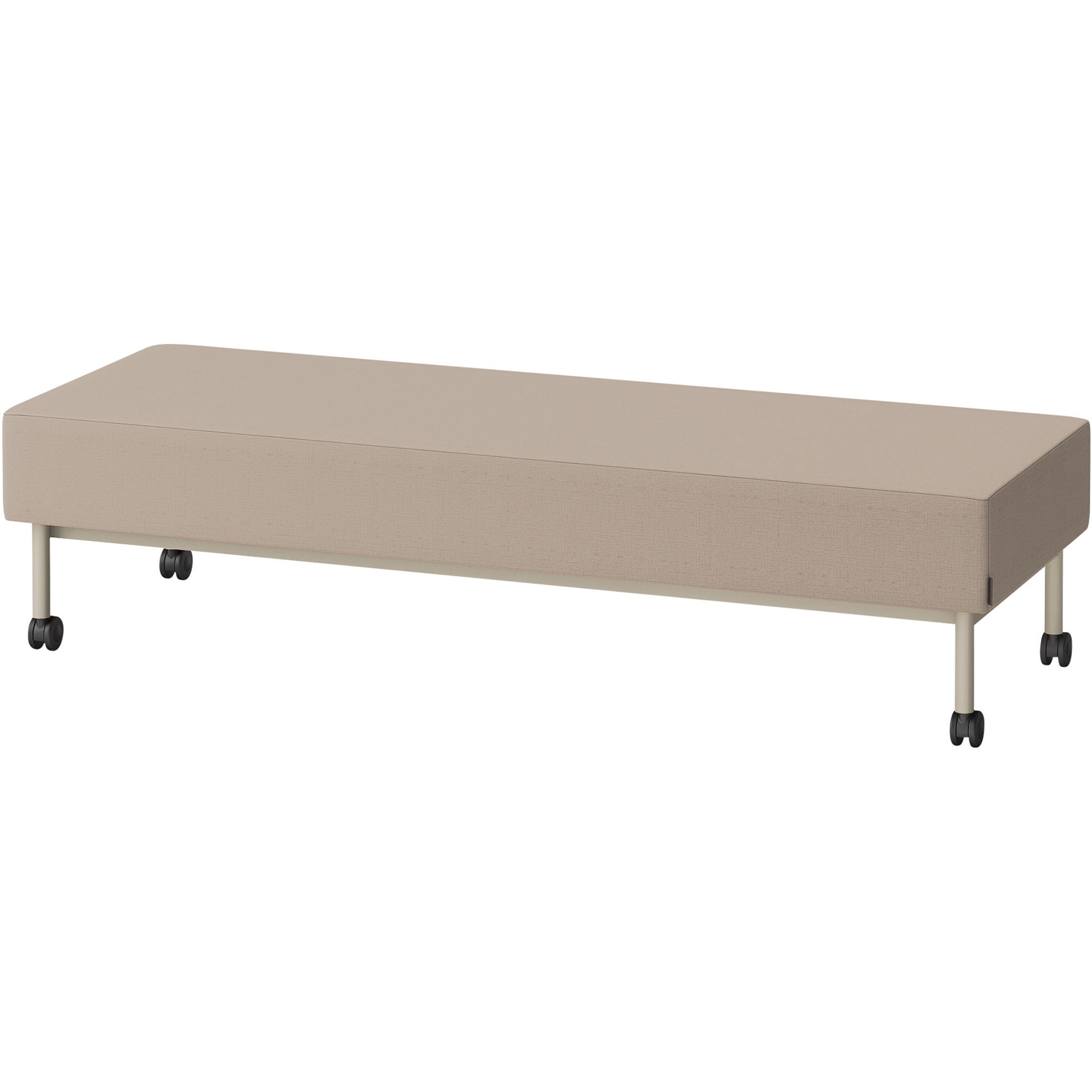 LCL-18SNCY-H9Y3 CLソファ 背なし ストレートタイプ キャスター付 W1800 張地DY<配送時組立サービス付> イトーキ 高さ440mm奥行650mm  LCL-18SNCY-H9Y3