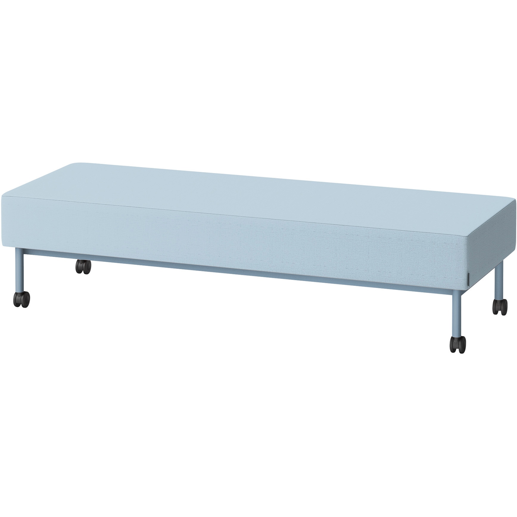 LCL-18SNCY-S5A8 CLソファ 背なし ストレートタイプ キャスター付 W1800 張地DY<配送時組立サービス付> イトーキ 高さ440mm奥行650mm  LCL-18SNCY-S5A8