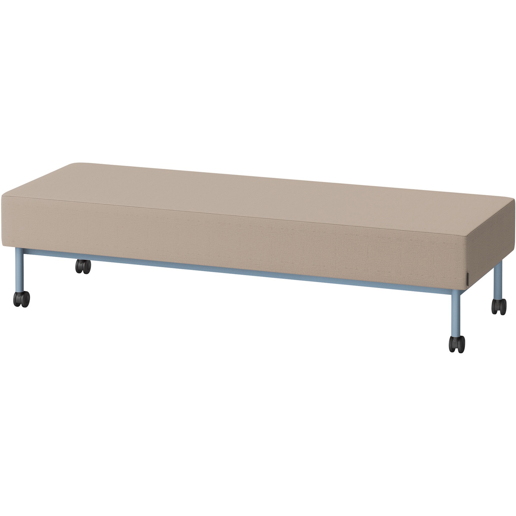 LCL-18SNCY-S5Y3 CLソファ 背なし ストレートタイプ キャスター付 W1800 張地DY<配送時組立サービス付> イトーキ 高さ440mm奥行650mm  LCL-18SNCY-S5Y3