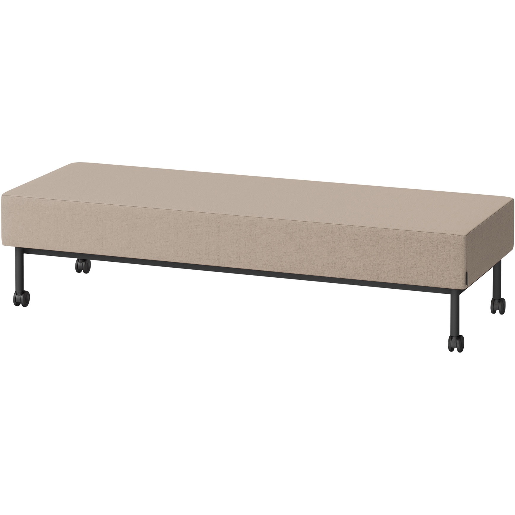 LCL-18SNCY-T1Y3 CLソファ 背なし ストレートタイプ キャスター付 W1800 張地DY<配送時組立サービス付> イトーキ 高さ440mm奥行650mm  LCL-18SNCY-T1Y3 109,900円