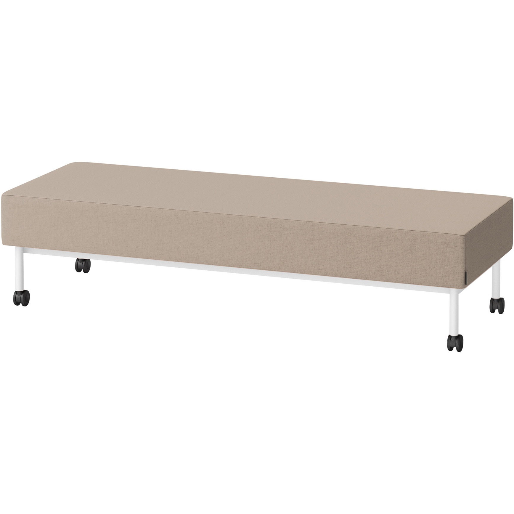 LCL-18SNCY-W9Y3 CLソファ 背なし ストレートタイプ キャスター付 W1800 張地DY<配送時組立サービス付> イトーキ 高さ440mm奥行650mm  LCL-18SNCY-W9Y3