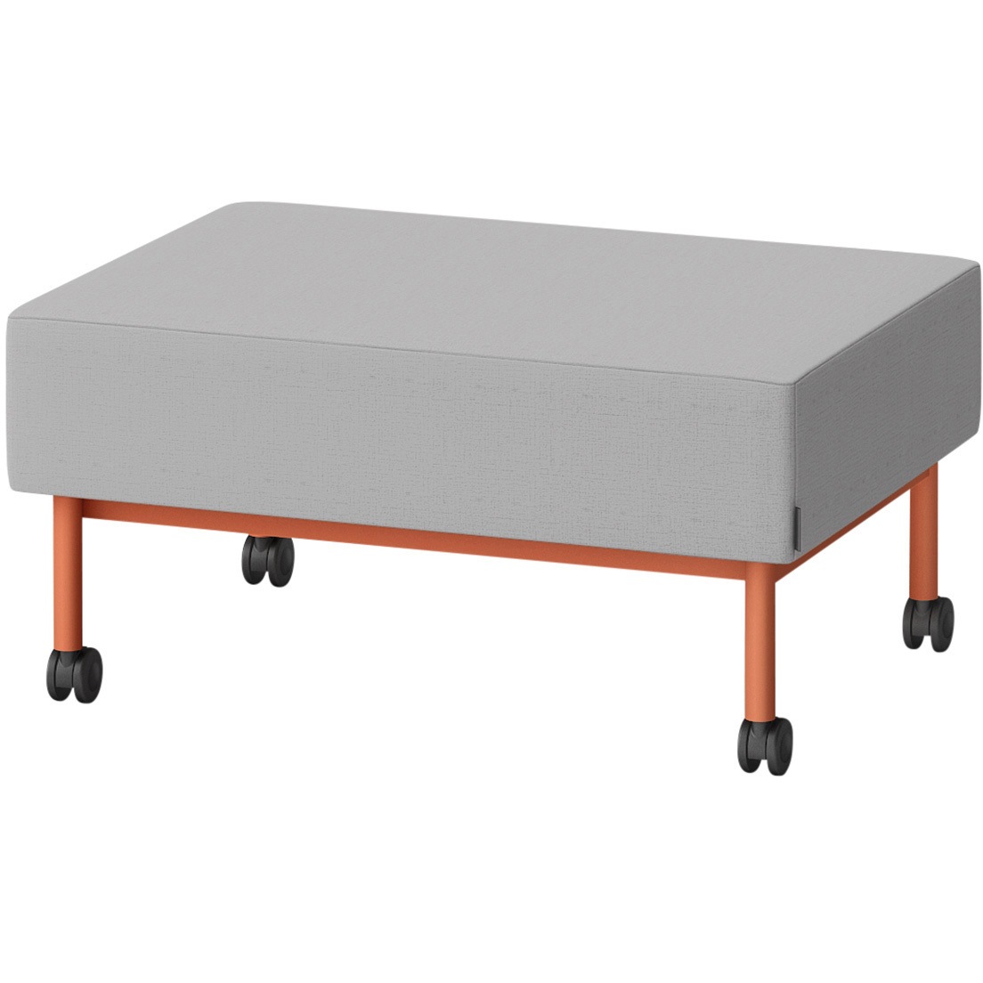 LCL-09SNCY-D4C6 CLソファ 背なし ストレートタイプ キャスター付 W900 張地DY<配送時組立サービス付> イトーキ 高さ440mm奥行650mm  LCL-09SNCY-D4C6