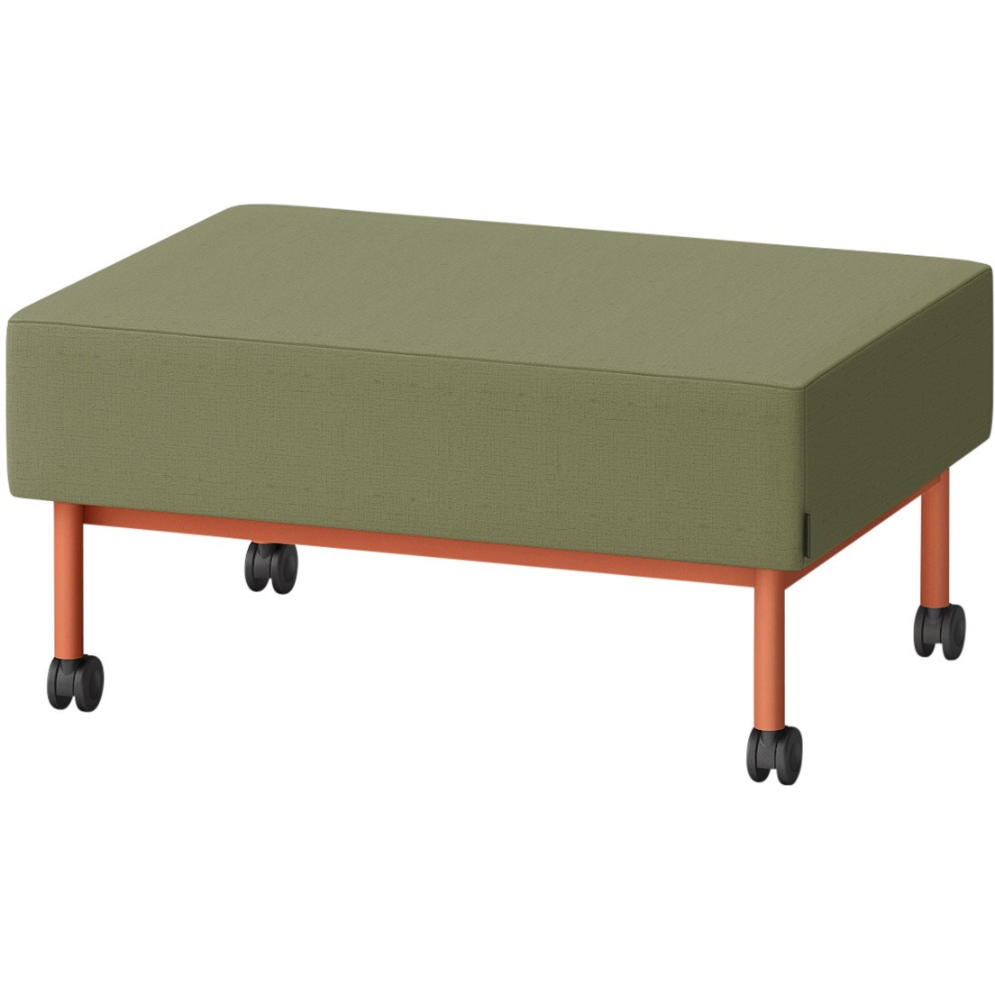 LCL-09SNCY-D4L6 CLソファ 背なし ストレートタイプ キャスター付 W900 張地DY<配送時組立サービス付> イトーキ 高さ440mm奥行650mm  LCL-09SNCY-D4L6