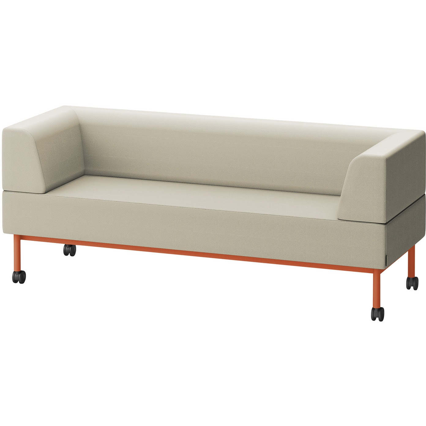 LCL-18WLCC-D4F6 CLソファ 両肘ストレートタイプ キャスター付 W1800 張地C<配送時組立サービス付> イトーキ 高さ720mm奥行650mm  LCL-18WLCC-D4F6