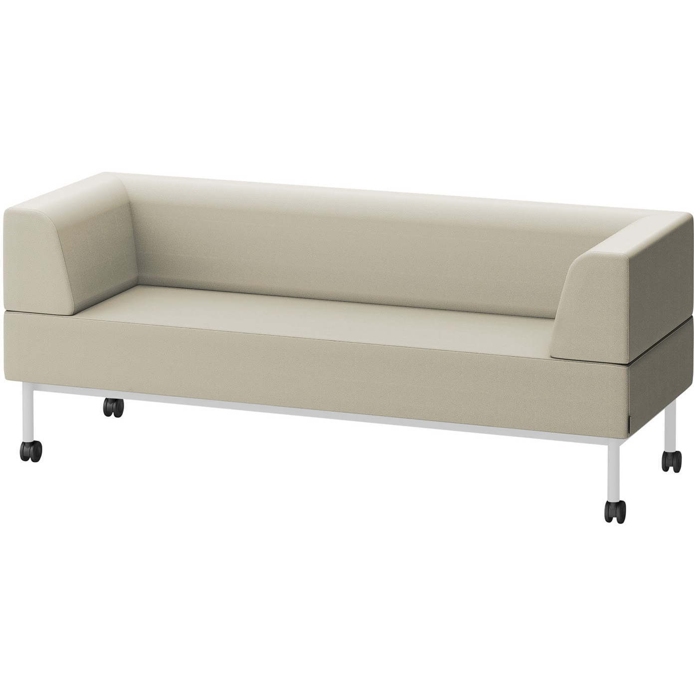 LCL-18WLCC-W9F6 CLソファ 両肘ストレートタイプ キャスター付 W1800 張地C<配送時組立サービス付> イトーキ 高さ720mm奥行650mm  LCL-18WLCC-W9F6