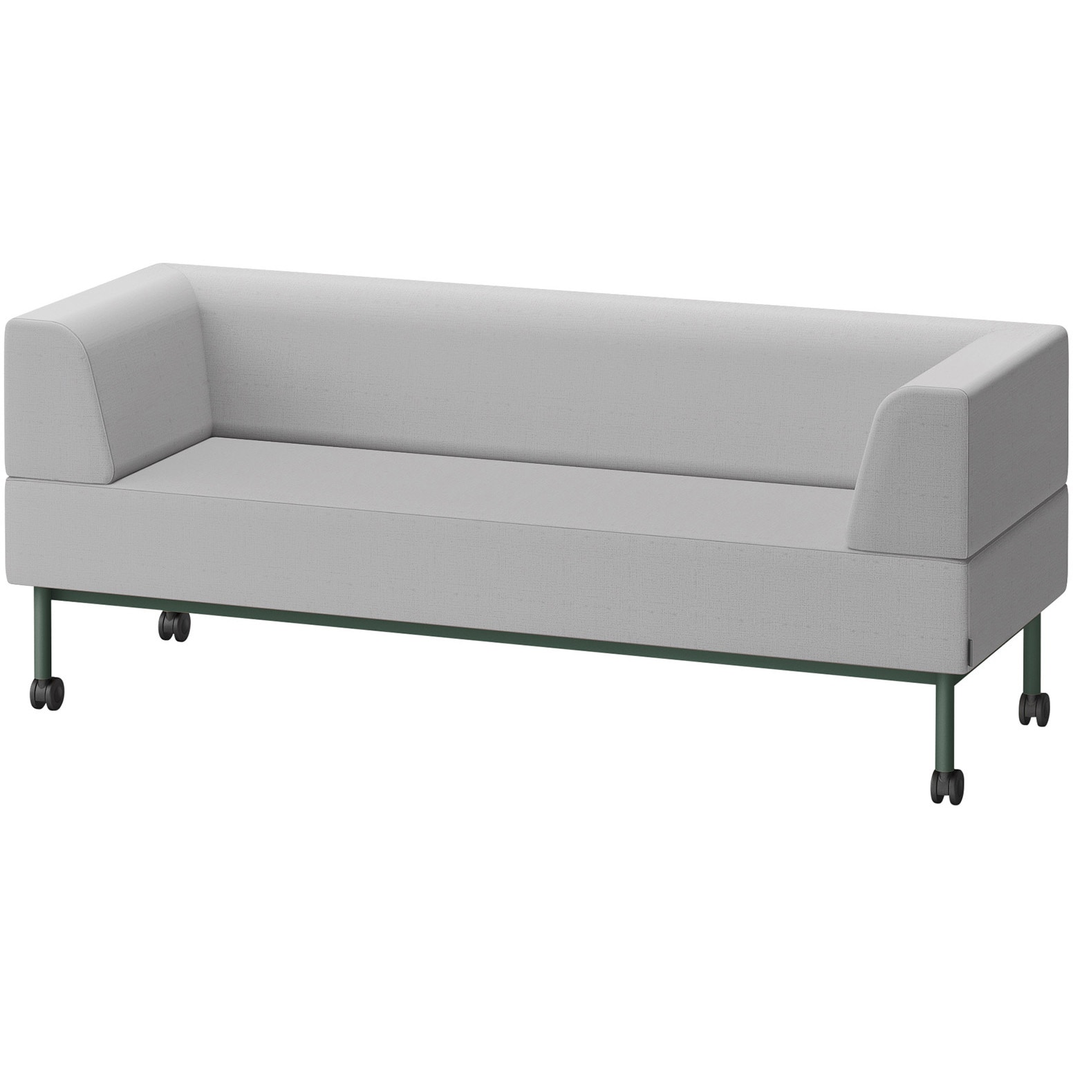 LCL-18WLCY-G2C6 CLソファ 両肘ストレートタイプ キャスター付 W1800 張地DY<配送時組立サービス付> イトーキ 高さ720mm奥行650mm  LCL-18WLCY-G2C6