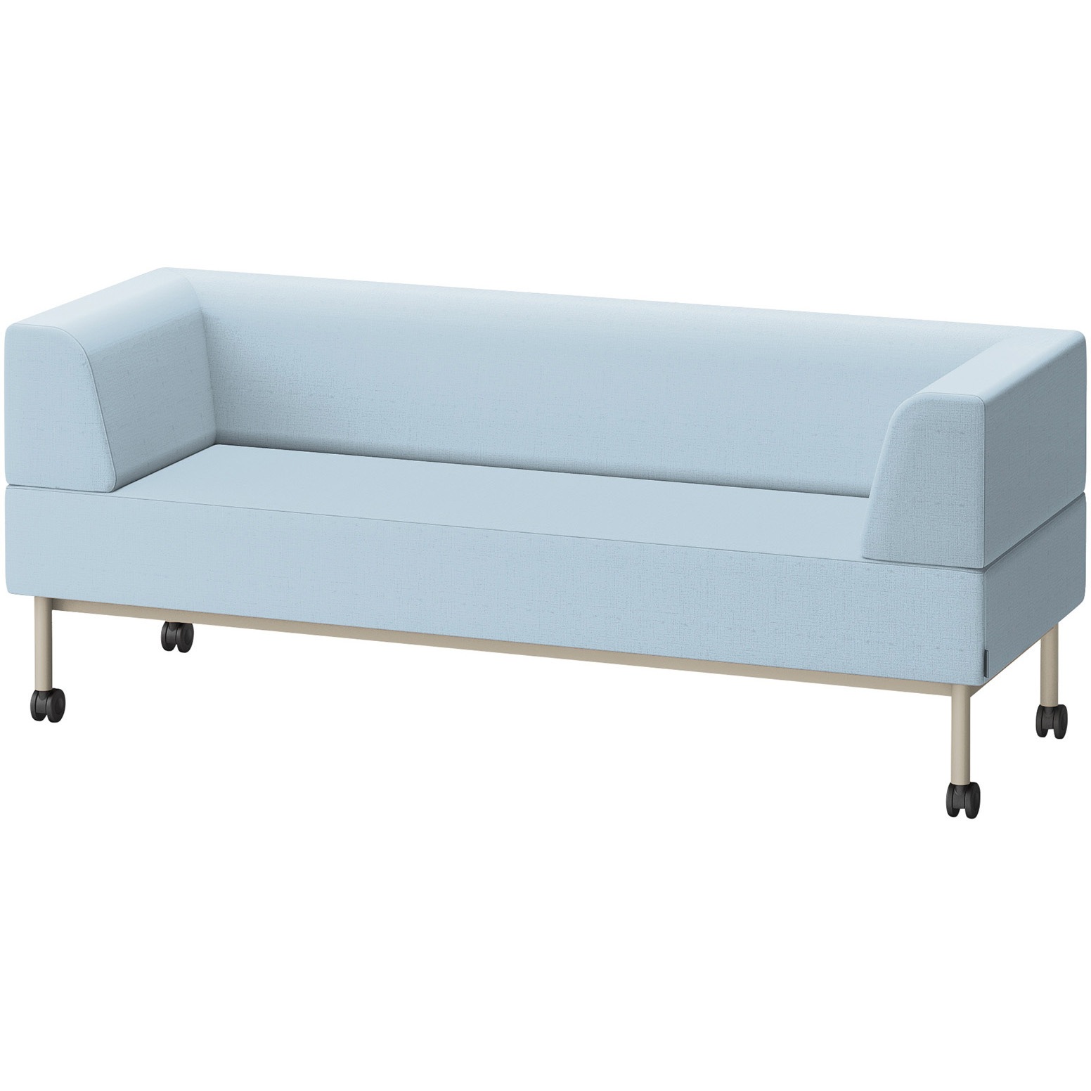 LCL-18WLCY-H9A8 CLソファ 両肘ストレートタイプ キャスター付 W1800 張地DY<配送時組立サービス付> イトーキ 高さ720mm奥行650mm  LCL-18WLCY-H9A8