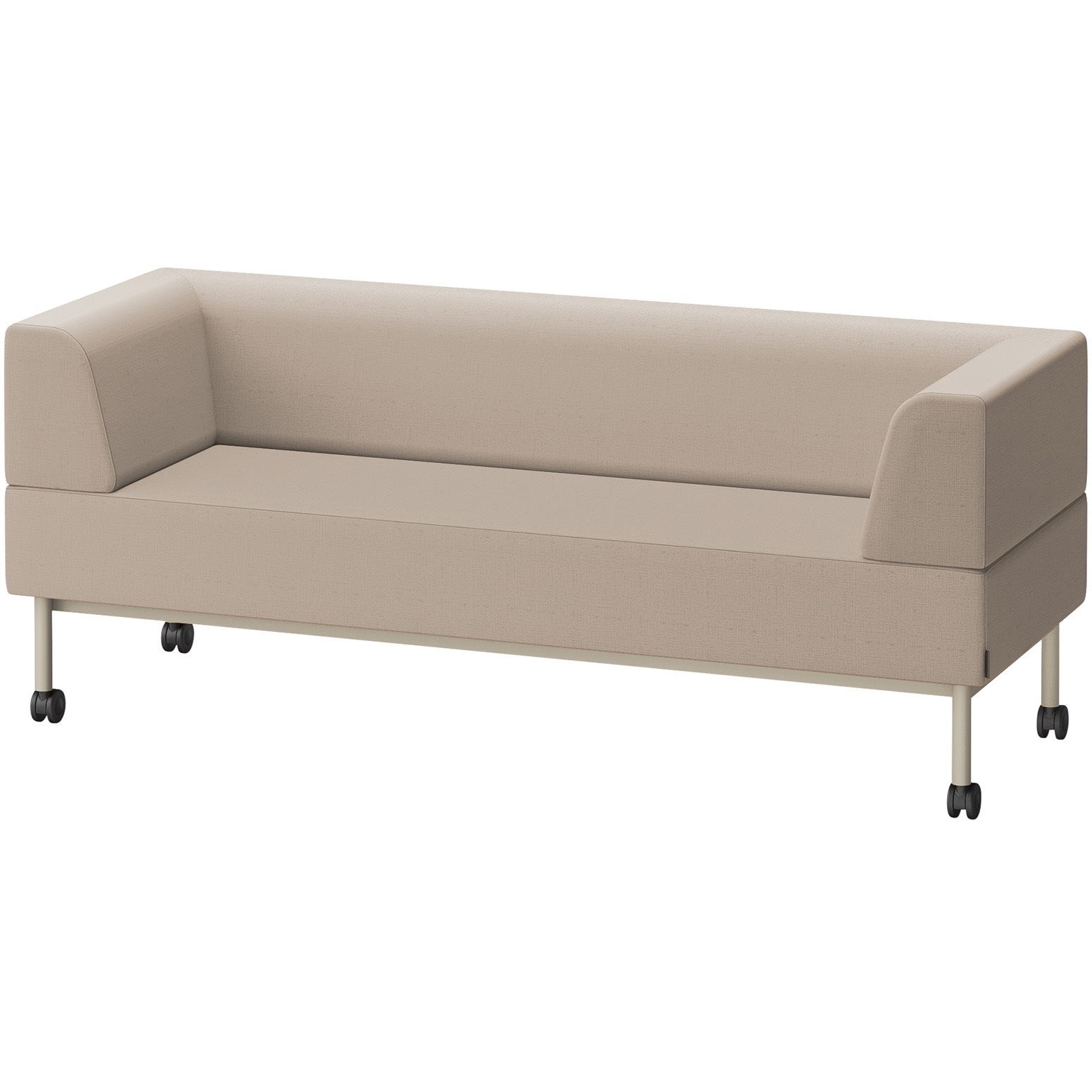 LCL-18WLCY-H9Y3 CLソファ 両肘ストレートタイプ キャスター付 W1800 張地DY<配送時組立サービス付> イトーキ 高さ720mm奥行650mm  LCL-18WLCY-H9Y3