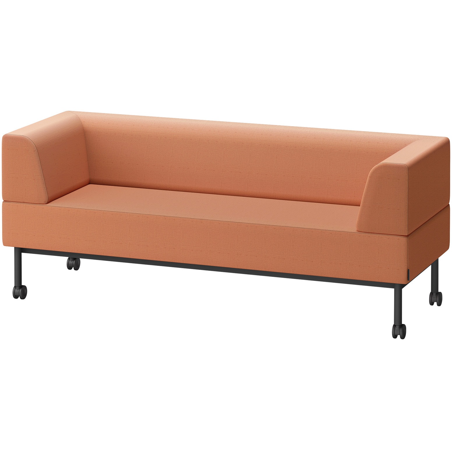 LCL-18WLCY-T1D3 CLソファ 両肘ストレートタイプ キャスター付 W1800 張地DY<配送時組立サービス付> イトーキ 高さ720mm奥行650mm  LCL-18WLCY-T1D3