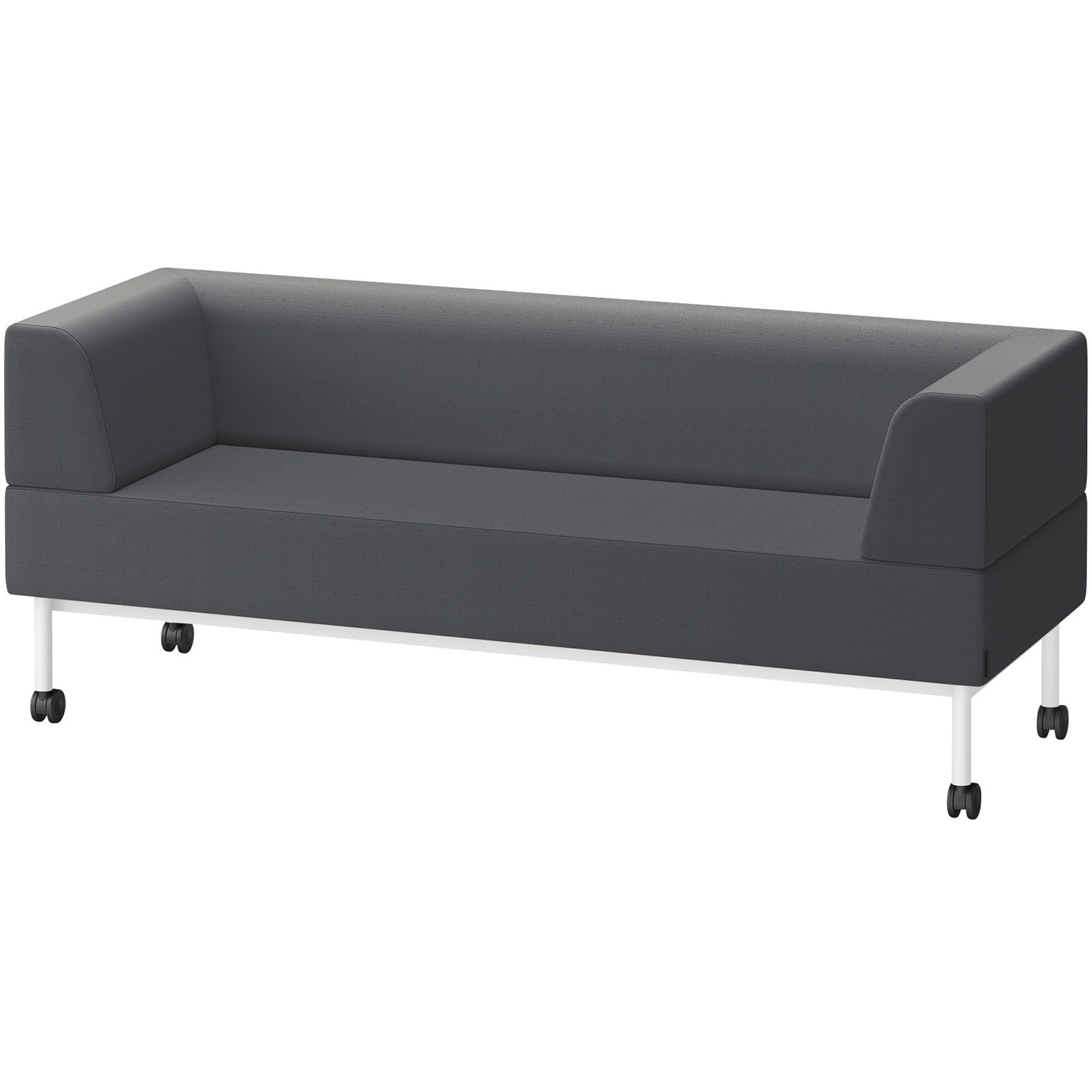 LCL-18WLCY-W9W2 CLソファ 両肘ストレートタイプ キャスター付 W1800 張地DY<配送時組立サービス付> イトーキ 高さ720mm奥行650mm  LCL-18WLCY-W9W2